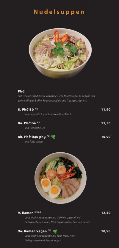 Speisekarte – Koi Bamberg